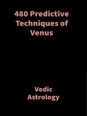 cover image of 480 Predictive Techniques of Venus